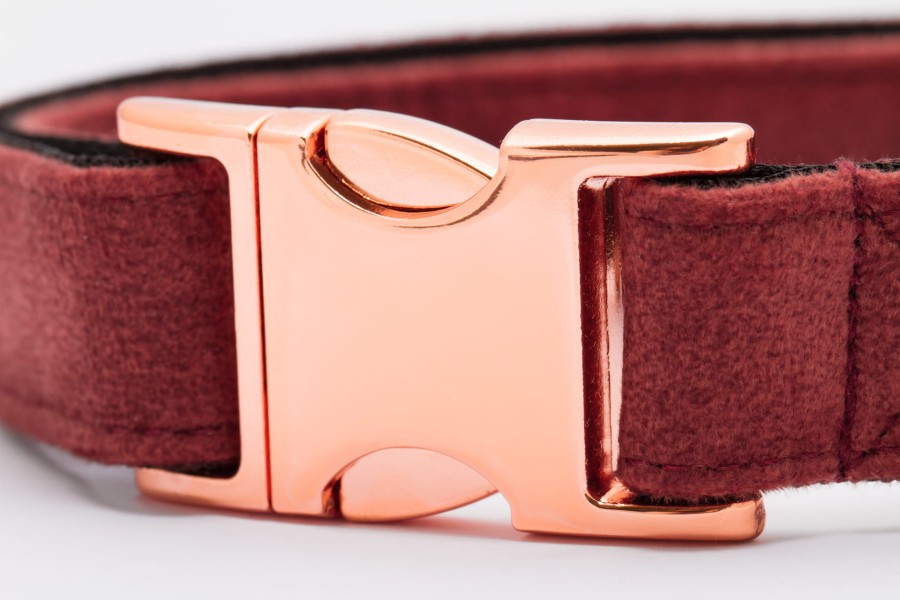 OBROŻA Z KLAMRĄ DLA PSA ELEGANT CEGLANA - TATAR DOG  (2).jpg