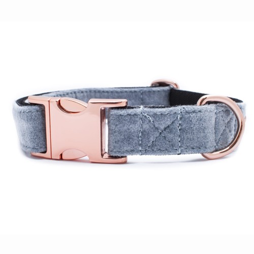 OBROŻA Z KLAMRĄ DLA PSA ELEGANT POPIELATA - TATAR DOG  (1).jpg