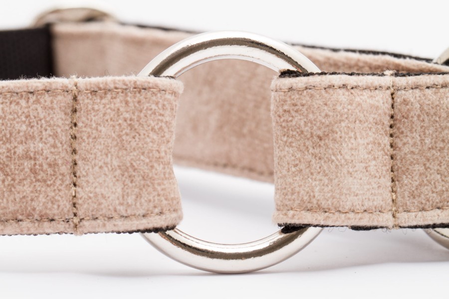 OBROŻA PÓŁZACISKOWA DLA PSA PRO ELEGANT PIASKOWA - TATAR DOG  (2).jpg