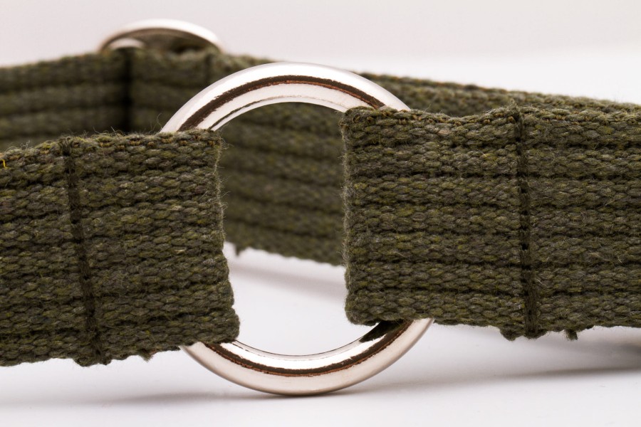 Obroża dla dużego psa półzaciskowa PRO NATURAL khaki (3).jpg