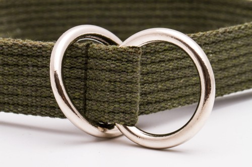 Obroża dla dużego psa półzaciskowa PRO NATURAL khaki (4).jpg