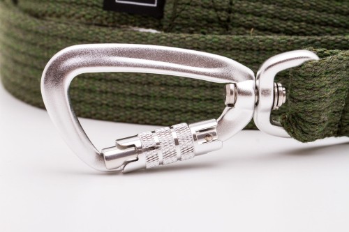 Smycz dla psa treningowa PRO NATURAL khaki (8).jpg