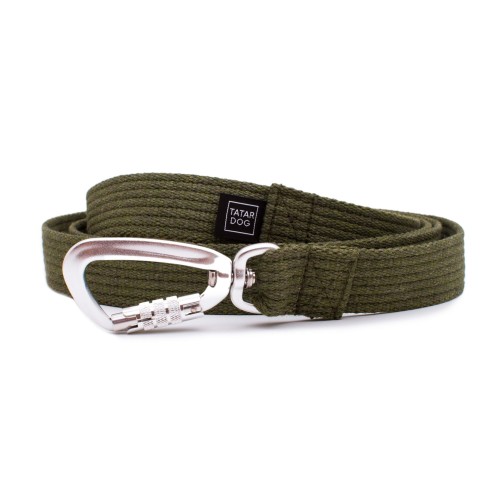 Smycz dla psa treningowa PRO NATURAL khaki (9).jpg