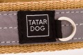 Obroża półzaciskowa odblaskowa PRO dla dużego psa FLASH beżowa - TATAR DOG (3).jpg