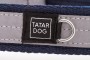 Obroża półzaciskowa odblaskowa PRO dla dużego psa FLASH granat - TATAR DOG (3).jpg