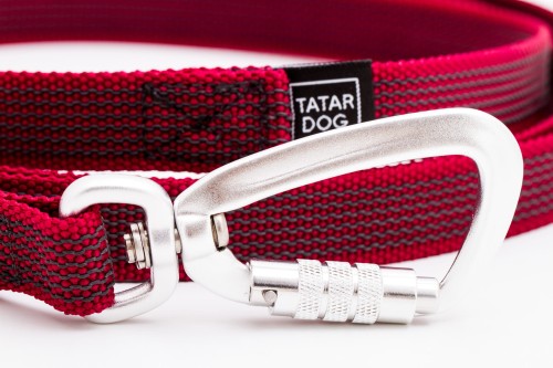 Smycz dla psa antypoślizgowa PRO burgund- TATAR DOG (3).jpg