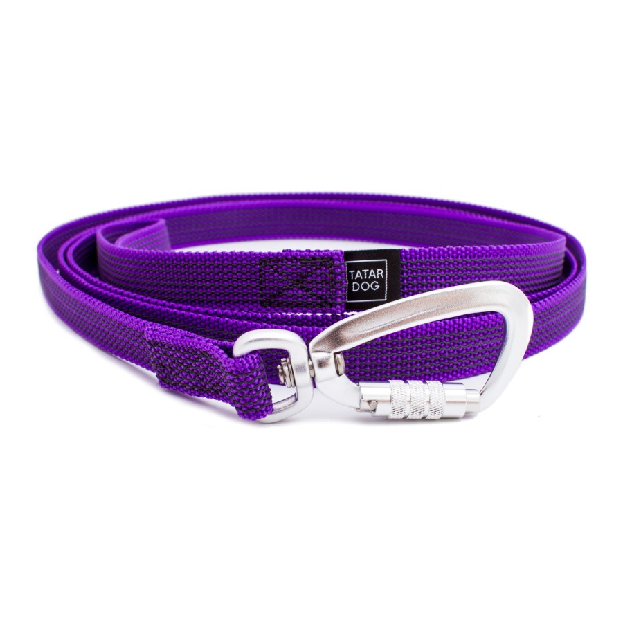 Smycz dla psa antypoślizgowa PRO fioletowa- TATAR DOG  (1).jpg