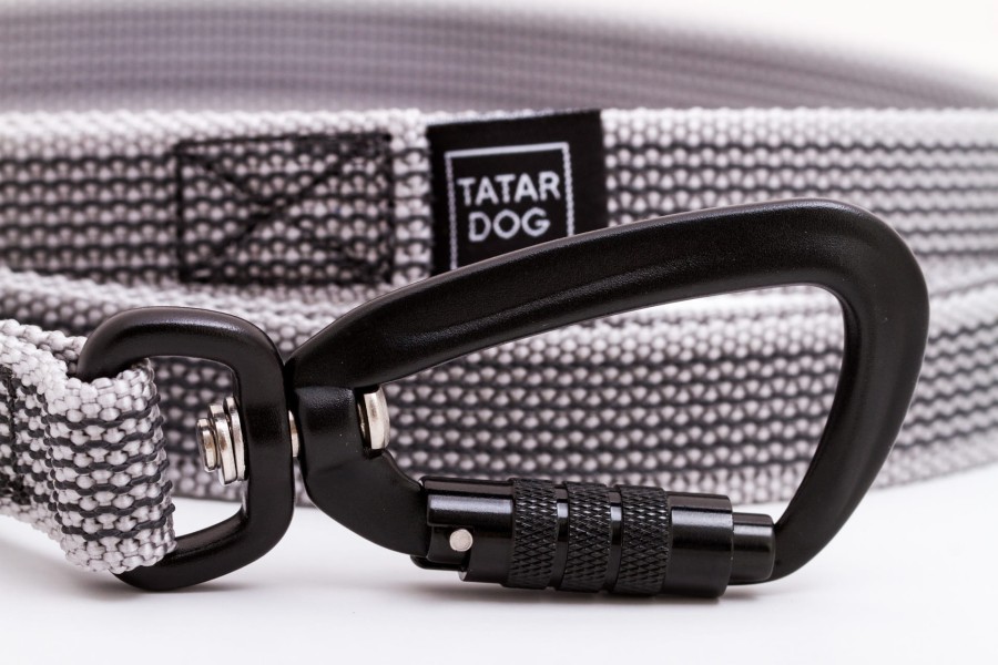Smycz dla psa antypoślizgowa PRO szara - TATAR DOG (2).jpg