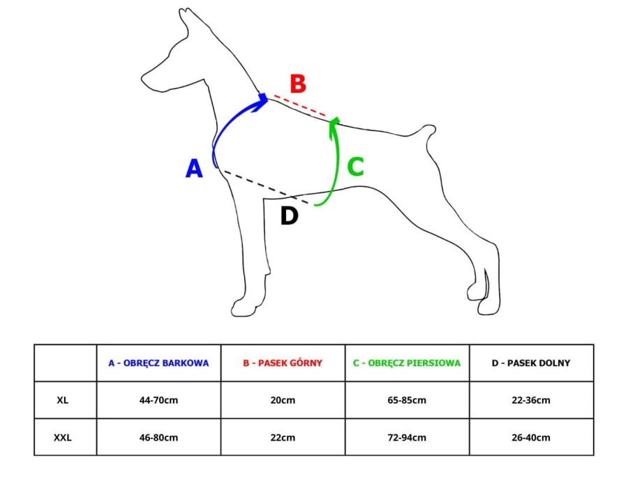 Tabela rozmiarów - szelki PRO dla dużego psa - TATAR DOG.jpg