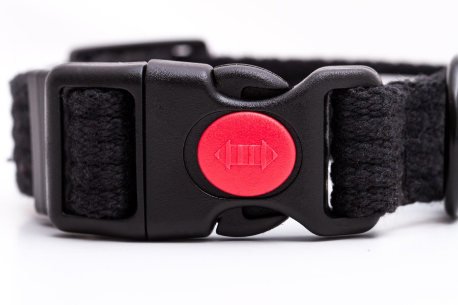 Obroża dla małego psa z klamrą MINI NATURAL czarna - TATAR DOG  (3).jpg