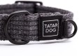 Obroża dla małego psa z klamrą MINI NATURAL grafitowa - TATAR DOG  (3).jpg