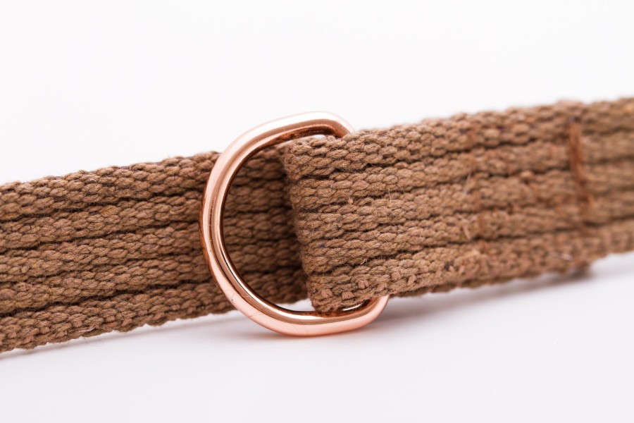 Smycz przepinana dla małego psa Natural brązowa - TATAR DOG (4).jpg