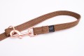 Smycz przepinana dla małego psa Natural brązowa - TATAR DOG (7).jpg