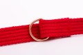 Smycz przepinana dla małego psa Natural czerwona - TATAR DOG (4).jpg
