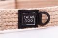 Obroża dla psa półzaciwskowa NATURAL beżowa - TATAR DOG (2).JPG