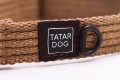 Obroża dla psa półzaciwskowa NATURAL ciemny beż - TATAR DOG (2).JPG