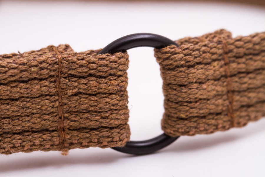 Obroża dla psa półzaciwskowa NATURAL ciemny beż - TATAR DOG (5).JPG