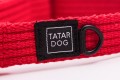 Obroża dla psa półzaciwskowa NATURAL czerwona - TATAR DOG (2).JPG