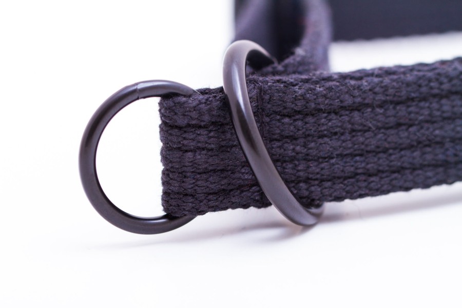 Obroża dla psa półzaciwskowa NATURAL grafitowa - TATAR DOG (3).JPG