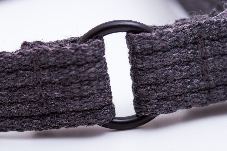 Obroża dla psa półzaciwskowa NATURAL grafitowa - TATAR DOG (5).JPG