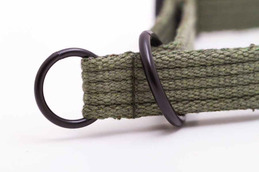 Obroża dla psa półzaciwskowa NATURAL khaki - TATAR DOG (3).JPG