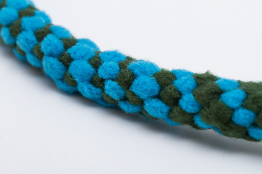 Szarpak polarowy dla psa - zielono-niebieski- TATAR DOG (3).jpg