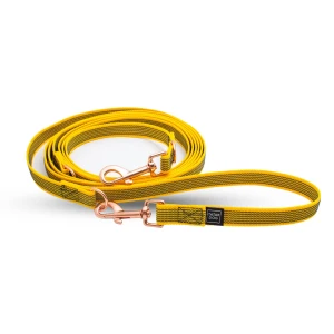 Smycz przepinana dla średniego psa FIT żółta 2-4m