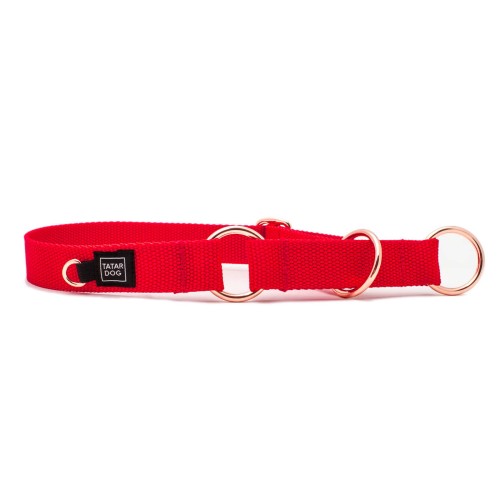 TATARDOG - obroża półzaciskowa BASIC czerwona (1).jpg