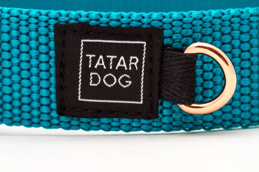 TATARDOG - obroża półzaciskowa BASIC turkusowa (4).jpg