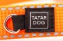 TATAR DOG - obroża odblaskowa z klamrą pomarańczowa (5).jpg