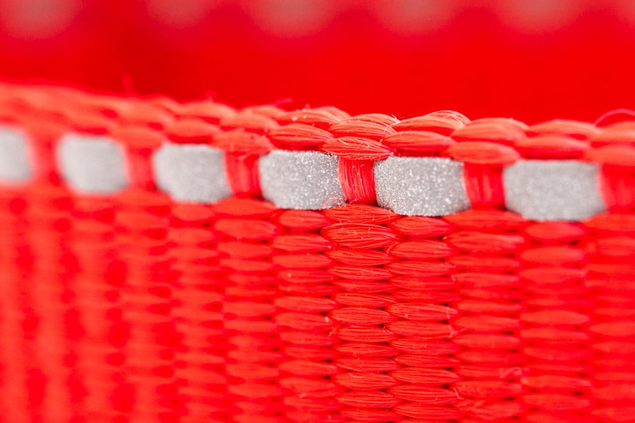 TATAR DOG - obroża odblaskowa z klamrą czerwona (5).jpg